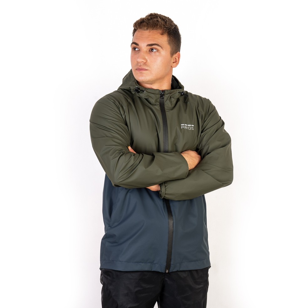 Waterproof jacket 20000mm PROS SPORT, model 726. Effectively protects against rain and wind.