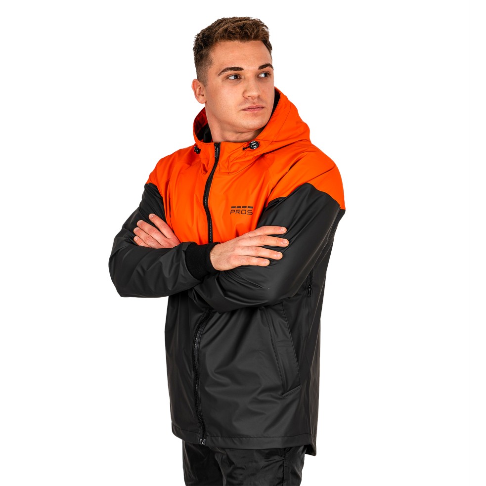 SPORTPROS Waterproof sports jacket, model 724. Two-tone sports jacket provide effective protection against moisture and wind.