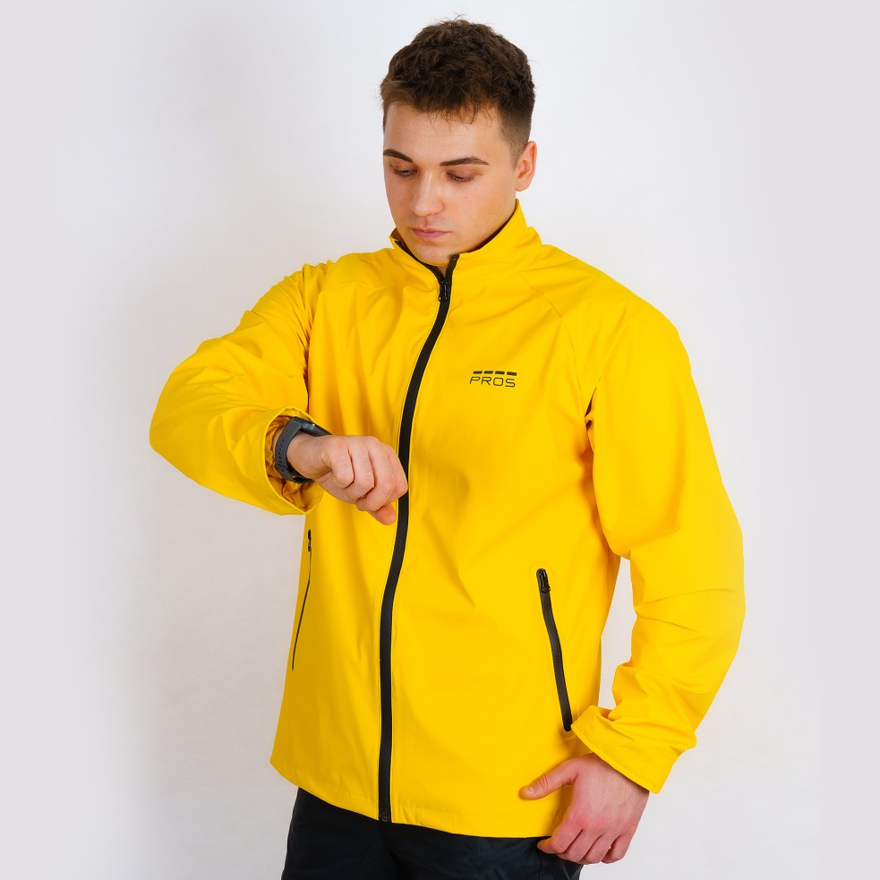 Runpro jacket, waterproof PROS SPORTS for adults, model 723. Professional protection in bad weather.