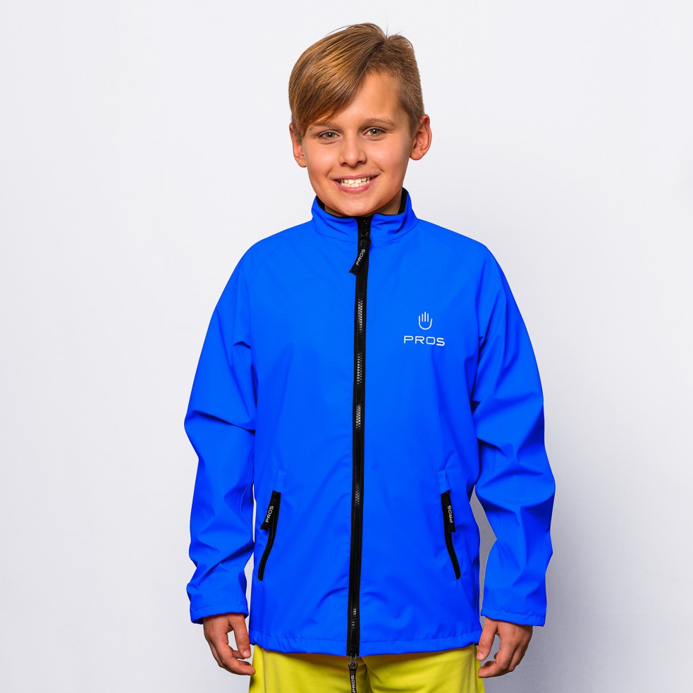 PROS Waterproof sports jacket for boys, model 713. Jacket designed specifically for sporting activities.