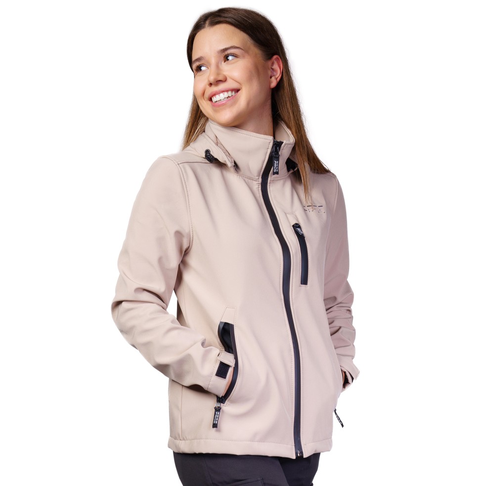 PROS SPORT women's softshell jacket, size 701. Perfectly protects against wind and rain. High vapor permeability parameters.